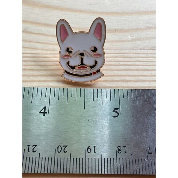 French Bulldog Enamel Pin Badge - Picture 3 of 3